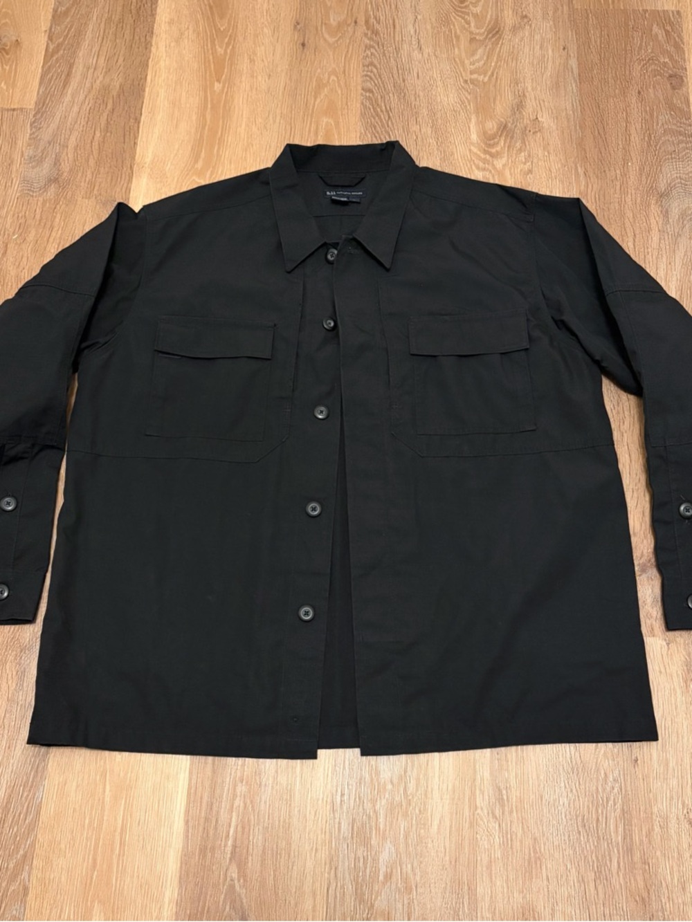 5.11 Tactical Black Field Shirt Jacket Large  Ripstop Tactical Performance